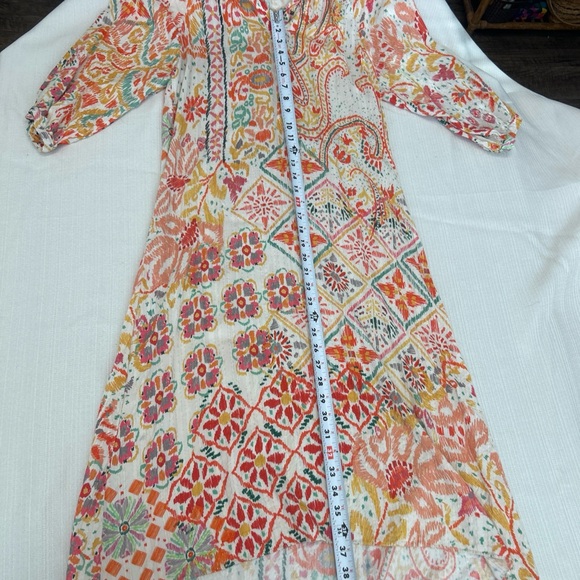 Zara Multicolor Metallic Thread Patterned Fabric - Picture 5 of 8